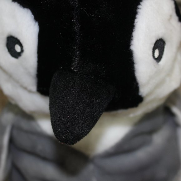 Sea World Penguin Plush Set Reversible Pillow Zip Gray Purple Stuffed Toys RARE - Picture 3 of 7